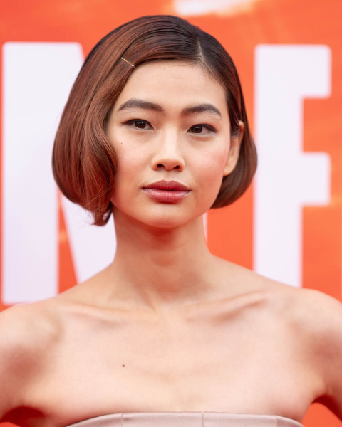 Hoyeon Jung with short bob haircut